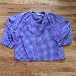 Hyacinth House Button Front Blouse
